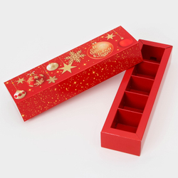 Коробка на 5 конфет Мечты сбываются 21*5*3,3 см