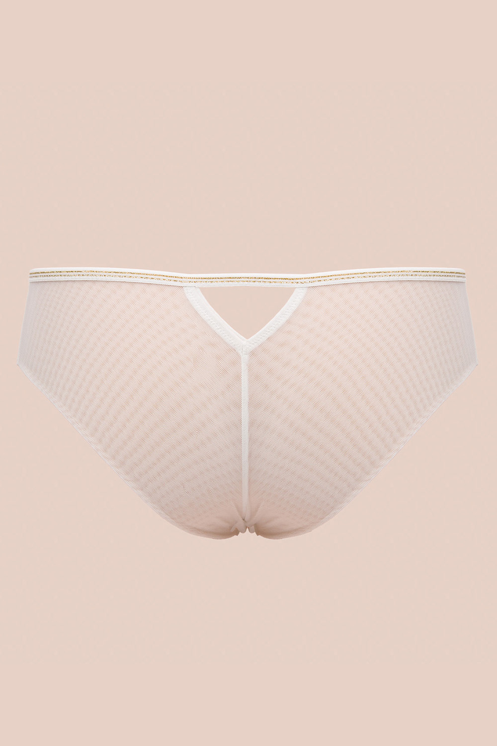 Трусы-бразилиана Chiara Gold Brazyliany Off-White