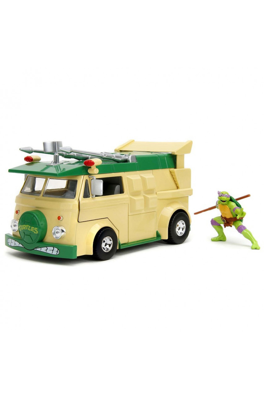 Модель Машинки Hollywood Rides 1:24 с Фигуркой 2.75" Черепашки-ниндзя HWR Party Wagon 34529