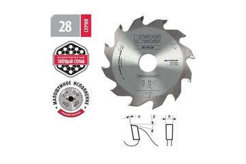 Диск пильный WOODWORK Профессионал 180x5/3.0x30 мм, Z=12 A=12 28.180.05
