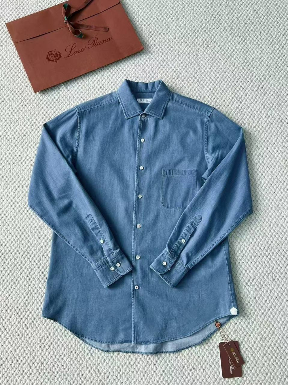 Джинсовая рубашка Loro Piana