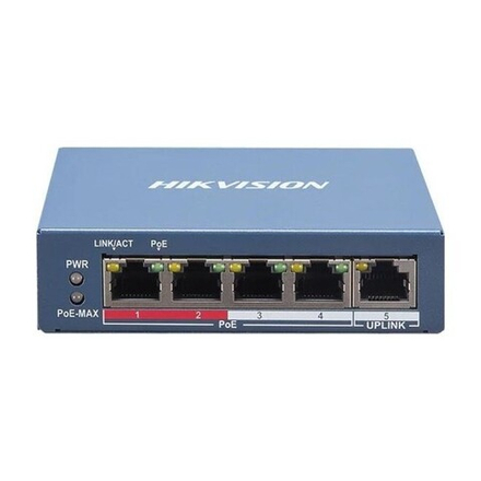 Управляемый коммутатор на 4 PoE порта Hikvision DS-3E1105P-EI