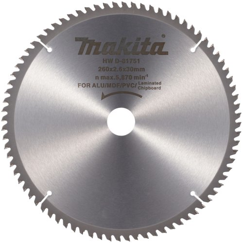 Диск п/п Makita 260*30*2.6/1.8*80T   (D-81751) универсальный