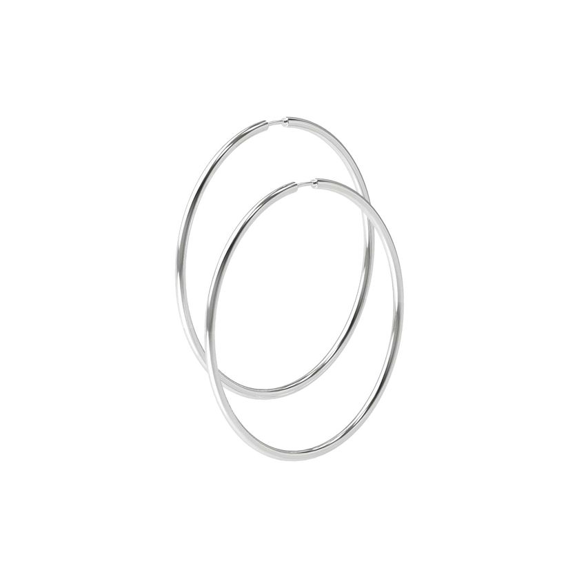 Серьги-конго Серебряные – 52 мм
