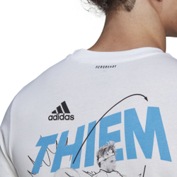 Мужское теннисное поло adidas Thiem Graphic T-Shirt Men - White