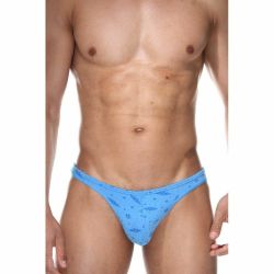 Трусы мужские стринги голубые Blue Alien DARKZONE DZN6629