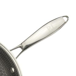 Сковорода Вок (WOK) 29,5/19 см, h 8,6 см New Kitchen Honeycombs нерж. с антиприг. покр. ИНДУКЦ. P.L.