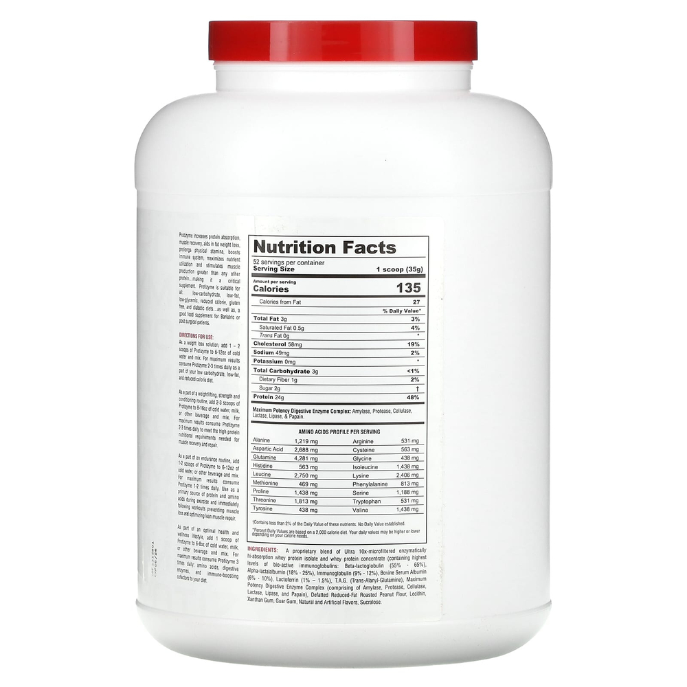 Metabolic Nutrition, Protizyme, Specialized Designed Protein, печенье с арахисовой пастой, 1820 г (4 фунта)