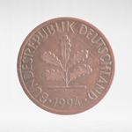 Germany, 1 Pfennig, 1994, (Munich Mint - "D"), VF