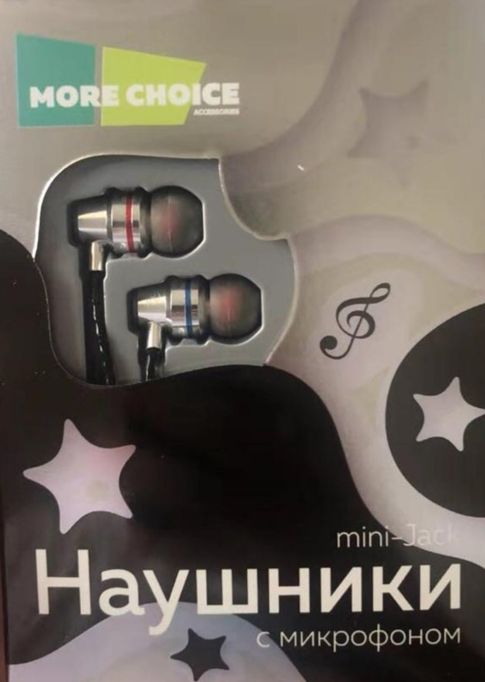 More Choice P71 вакуумные AUX разъём с МК и рег.громкости длина 1.2м черный Наушники