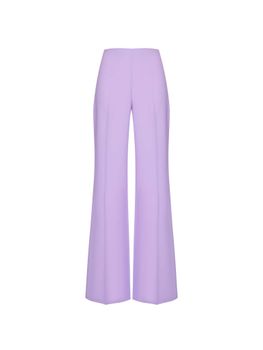 Брюки расклешенные из крепа