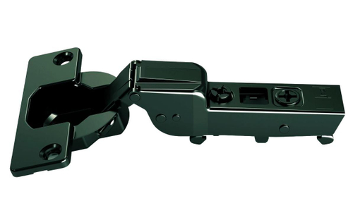 Omnia L Петля 105° полунакладная с демпфером, под саморез черная