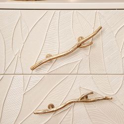 Тумба Арт Колор leaves Классик Голд Кремовый белый