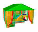Детский игровой лабиринт с крышей «Изумрудный домик» 5,66×3,69×3,3 м