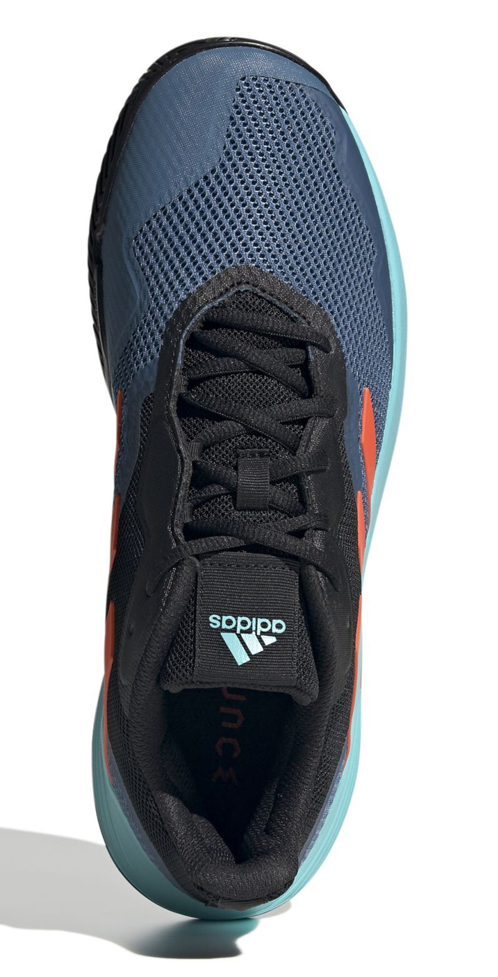 Мужские кроссовки теннисные Adidas CourtJam Control M - black/pulse aqua/altered blue