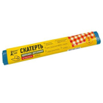 Скатерть одноразовая "Домашний Сундук" 110*180см в рулоне 3шт двухсторонняя цвет в асс ДС-431