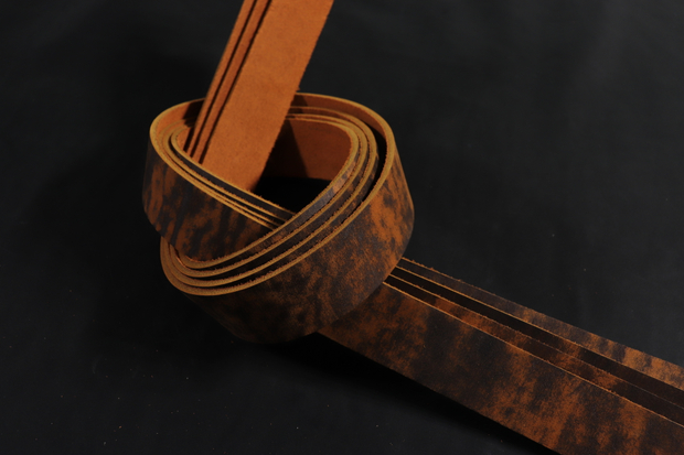 Ременная заготовка рыжий лофт гладкая