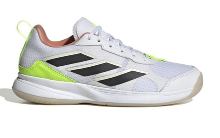 Женские Кроссовки теннисные Adidas AvaFlash - cloud white/core black/lucid lemon