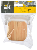 GLORY Выключатель 2-клавишный для открытой установки 10А ВС20-2-0-ХС сосна IEK