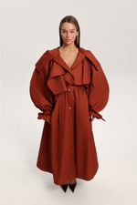 Тренч с капюшоном