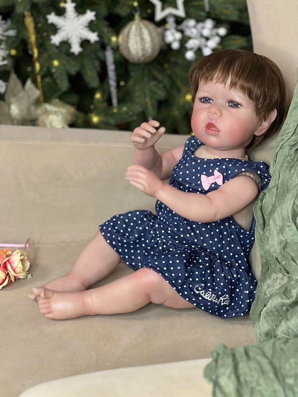 Кукла Реборн мягконабивная 60см в пакете (FA-536)