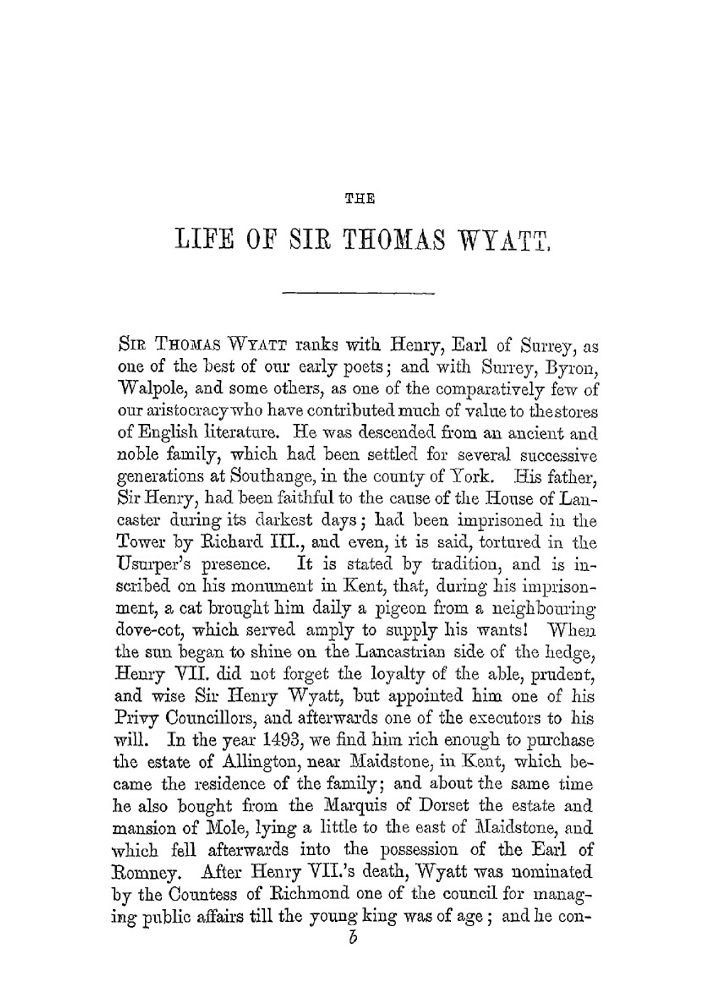 The poetical works of Sir Thomas Wyatt. With memoir and critical dissertation | Thomas Wyatt