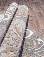 Ковер 00858C - GREY / BROWN - Прямоугольник - коллекция SAFIR размер 78*150 см