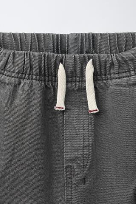 ZARA ШОРТЫ КАРГО, АНТРАЦИТОВО-СЕРЫЙ