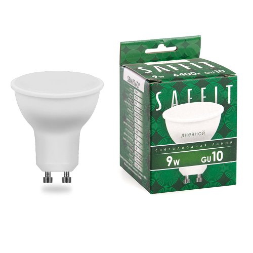 Лампа светодиодная LED SAFFIT SBMR1609 MR16 9W GU10 6400K 230v