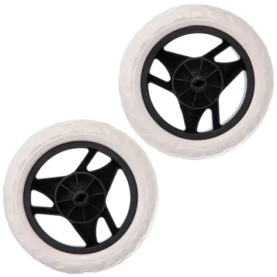 Колесо для тележки 2 шт. 17х3,3см. черно-белое