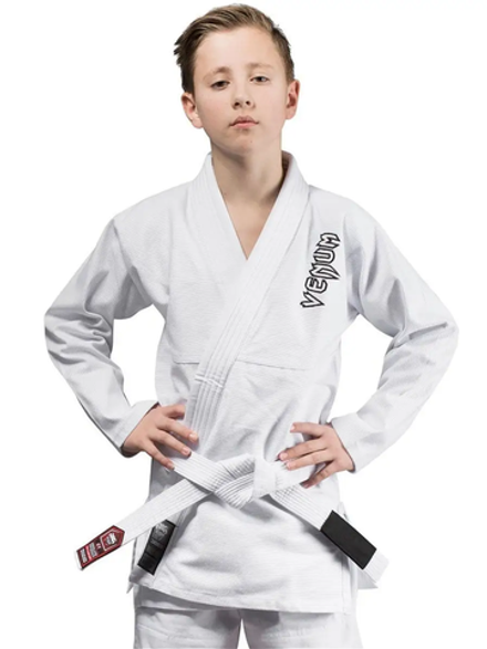 Кимоно для бжж Venum Contender Kids White с поясом