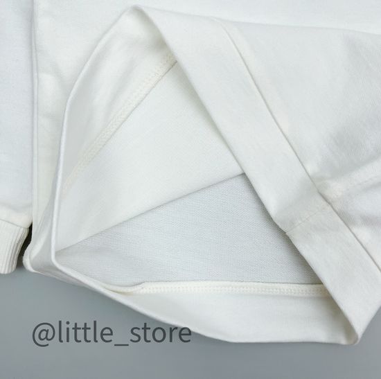 Свитшот из футера(тонкого) "Пчелки" Молочный