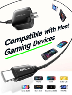 Зарядное устройство JSAUX CH6505 (PD 65W) для быстрой зарядки Steam Deck LCD/OLED, ASUS ROG Ally / ROG Ally X, Lenovo Legion Go, MSI Claw, Nintendo Switch/OLED/Switch 2, MacBook