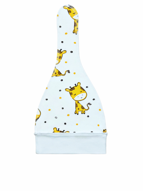 Шапочка-узелок Жирафики yolk