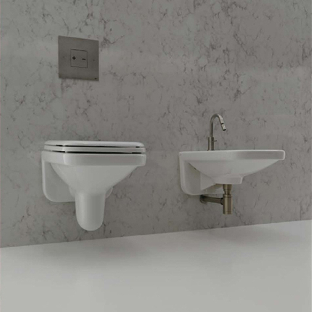 Комплект AXA Moss: биде подвесное, унитаз подвесной, сиденье без микролифта, белый 2102001-2101001-AA2101