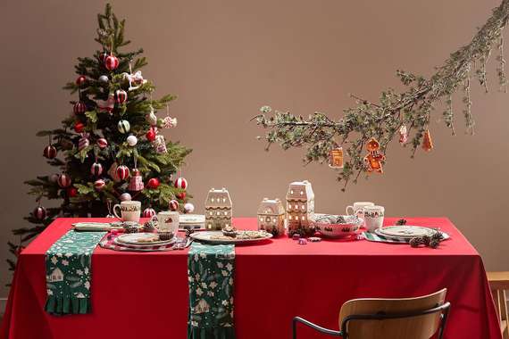 Набор из четырех тарелок nordic winter из коллекции new year essential, D23 см