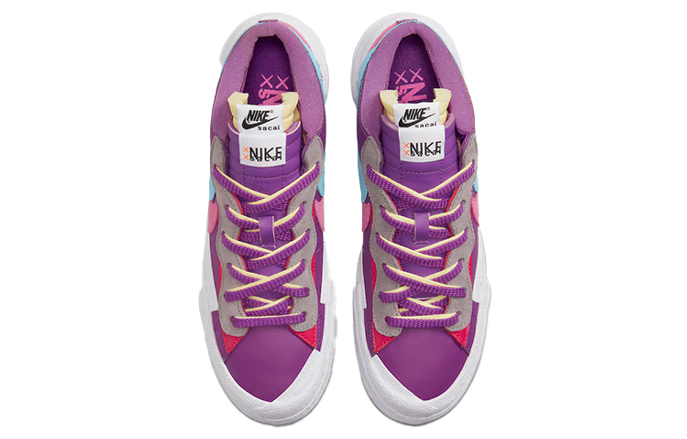 Кроссовки Kaws X Sacai X Nike Blazer Low Purple Dusk