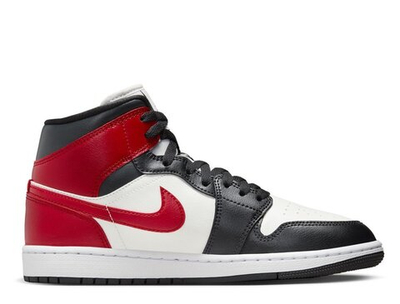 Баскетбольные кроссовки  Wmns Air Jordan 1 Mid "Black Toe"