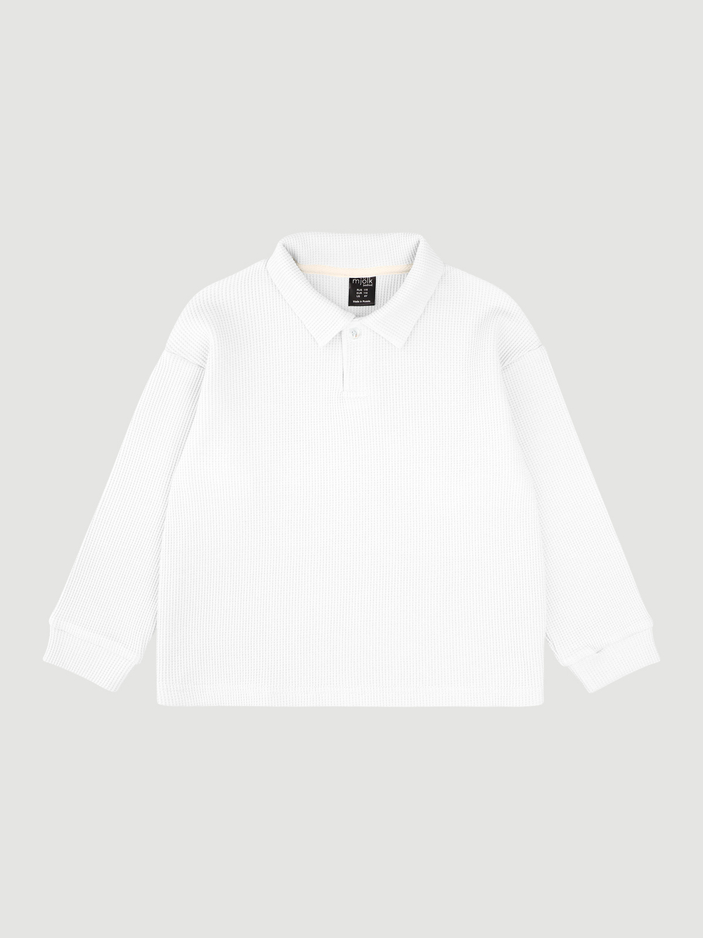 Поло оверсайз Mjölk White, уценка