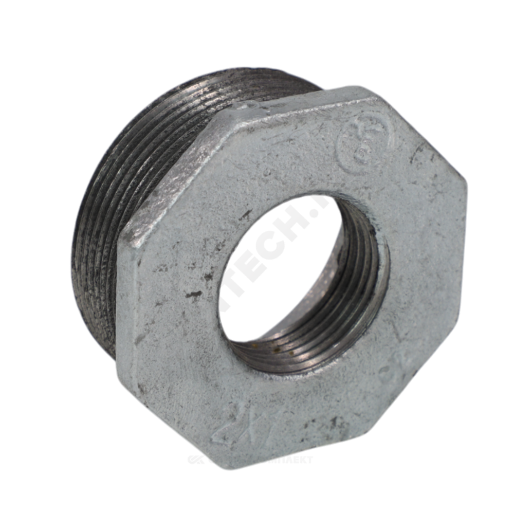 Футорка чугун оц Ду 40х15 (1 1/2"х1/2") НР/ВР Fittex PLUS