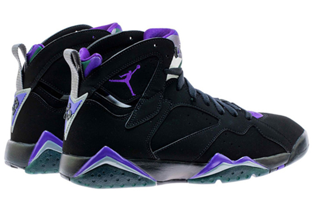 Jordan Air Jordan 7 Ray Allen Retro Basketball Shoes Men's Black Purple