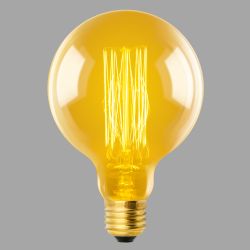 IL-V-G125-60-GOLDEN-E27 VW01 Лампа накаливания Vintage. Форма шар. Форма нити VW. Картон. ТМ Uniel