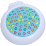 Расческа массажная складная с зеркалом, круглая «Monaco - Cat Mat», микс 4 цвета, 7 см (коробка PVC)