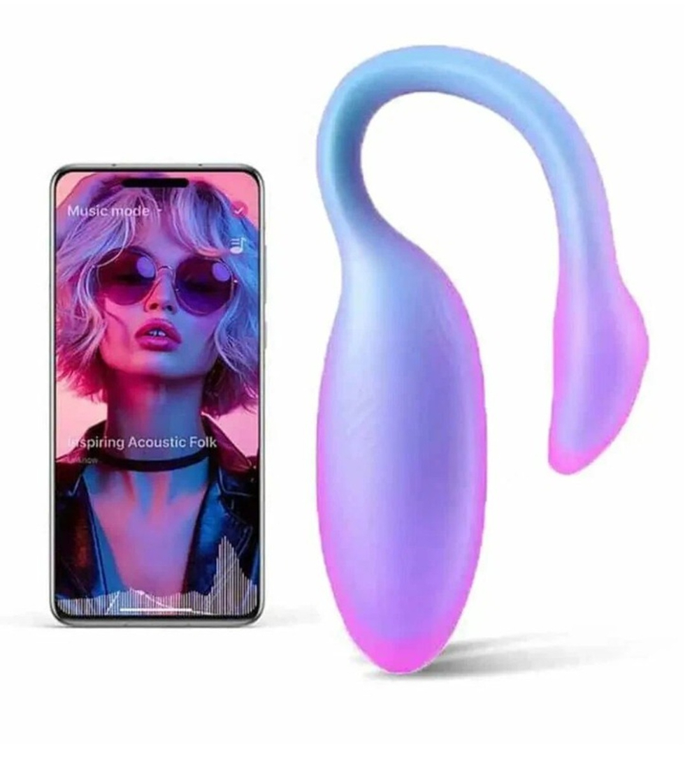 Вибратор и тренажёр Кегеля Flamingo Max синий 11 см