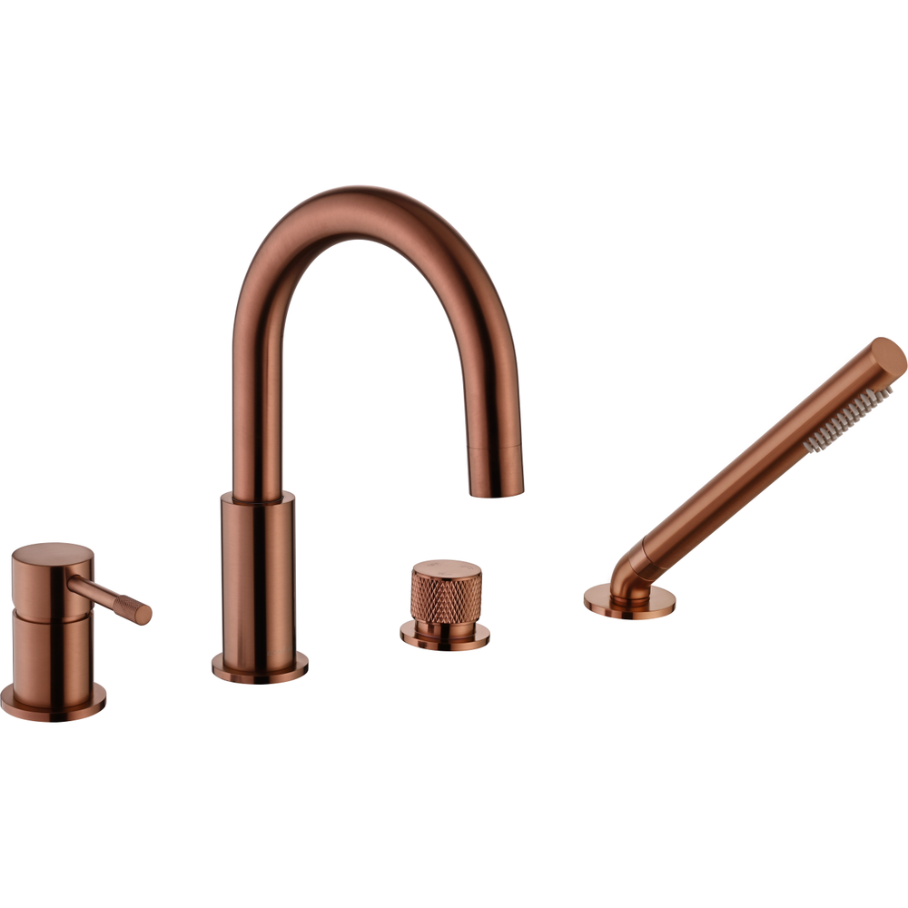 Смеситель на борт ванны Boheme UNO 460-CB Copper Brushed
