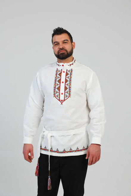 Рубашка мужская с поясом