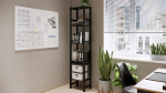 Стеллаж 5 полок - аналог IKEA/IVAR/ИВАР/УДОРА/ ИКЕА,  49x210x30см, черный