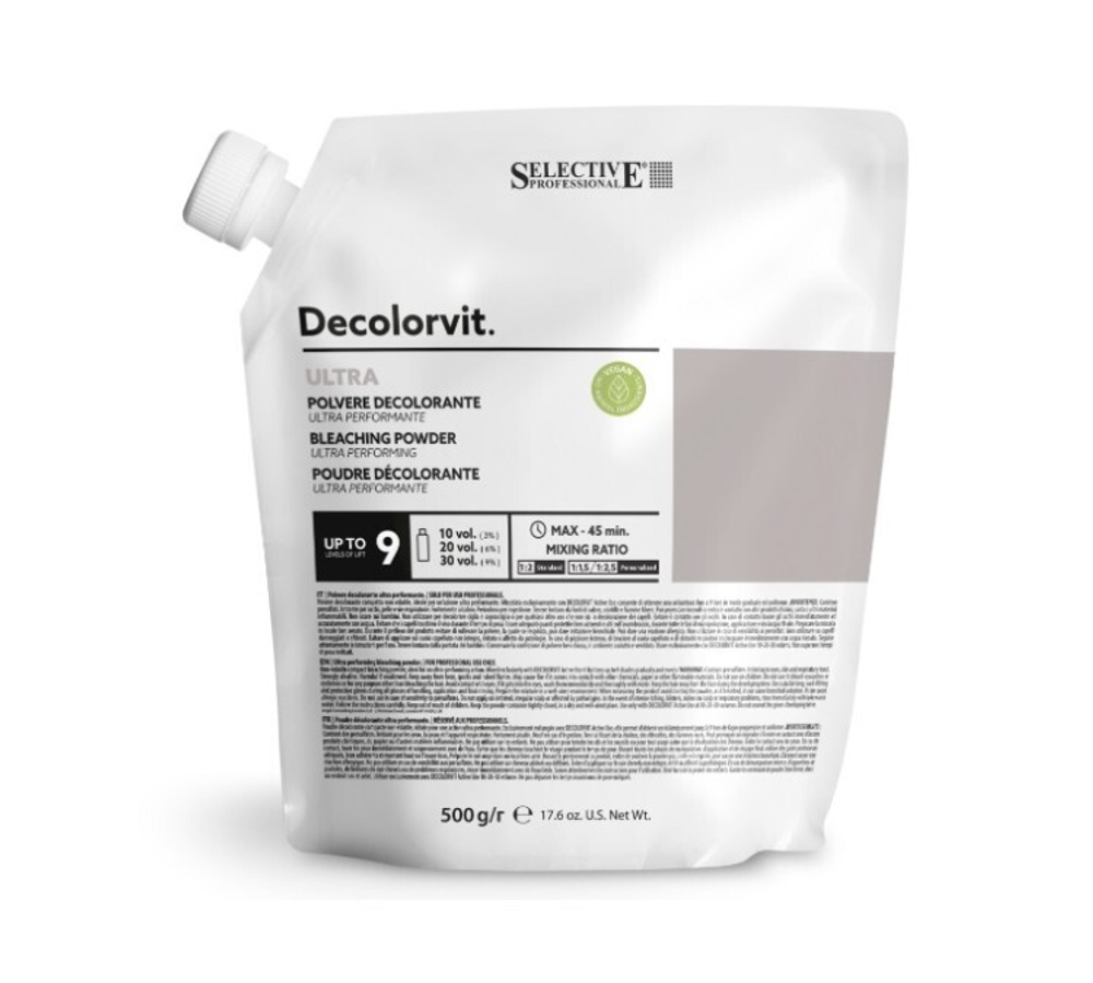 DECOLORVIT ULTRA Порошок обесцвечивающий экстра эффективный 500г