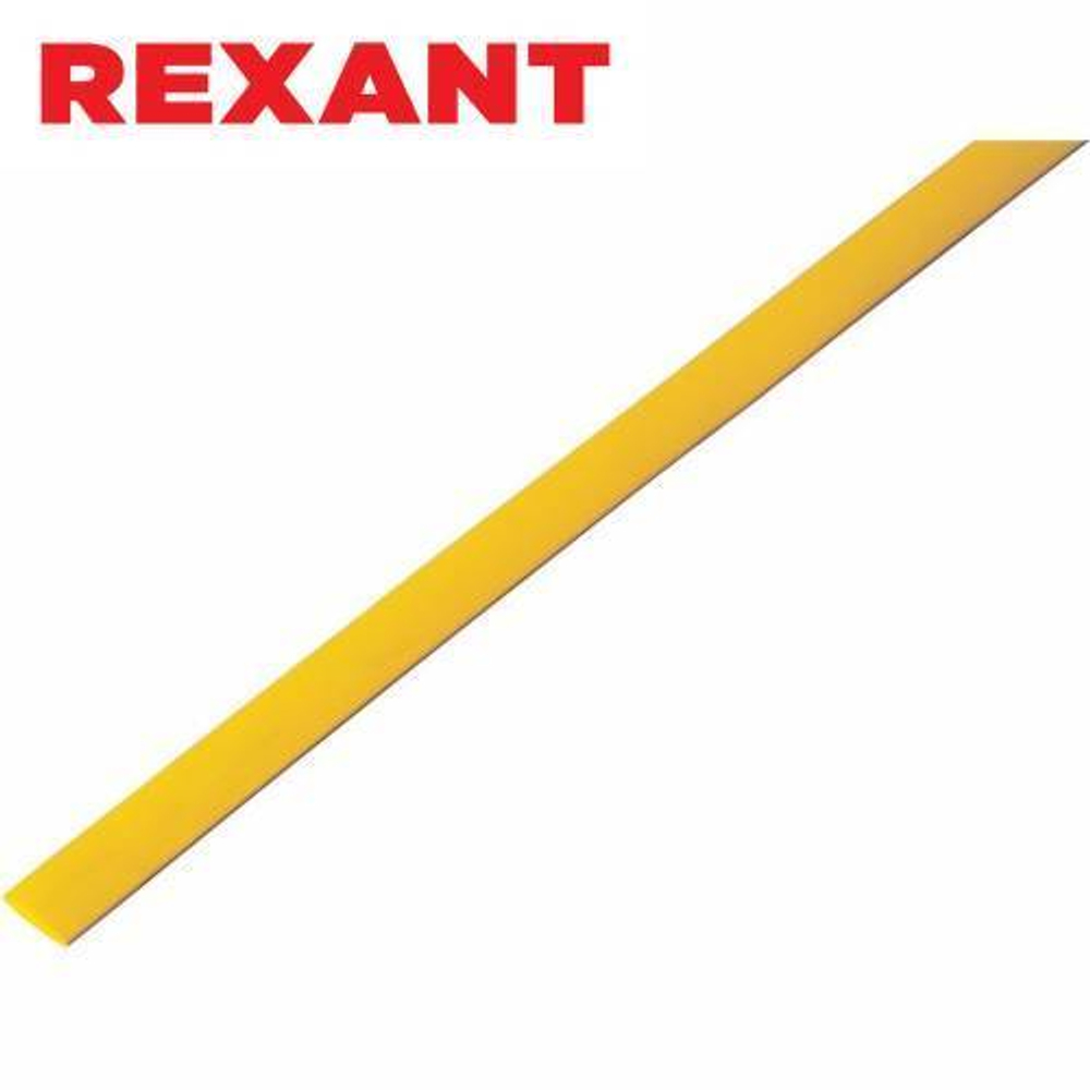 5,0/2,5 мм 1м термоусаживаемая трубка желтая Rexant/20-5002