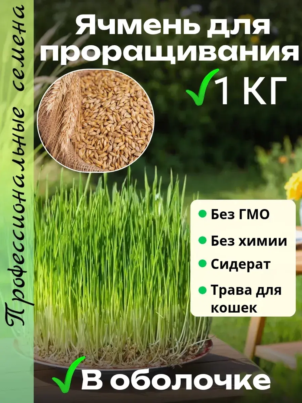 Ячмень для проращивания 1 кг